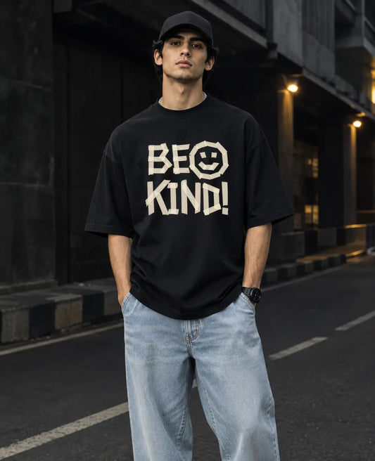 Be Kind Anyway – Stay Human Oversized T-Shirt