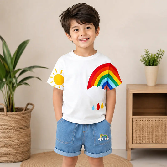 Irtevo Fashion Baby Handsome Trendy Little Boy Summer Clothes