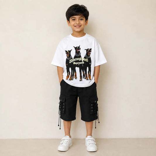 Irtevo Fashion Boys' Trendy Doberman Pinscher T-shirt Casual